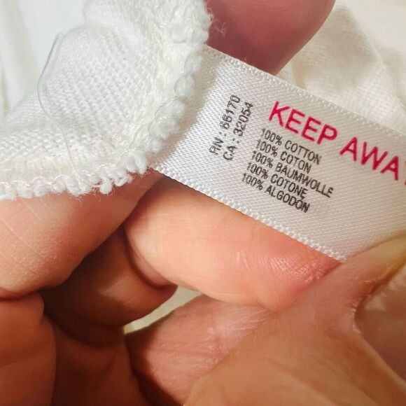 Anthropologie Out From Under White Cotton Hi Low Longsleeve Shirt - Picture 7 of 8